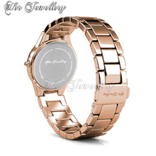 Swarovski Crystals Pinkc Watch (Rose Gold, Pink) - Her Jewellery