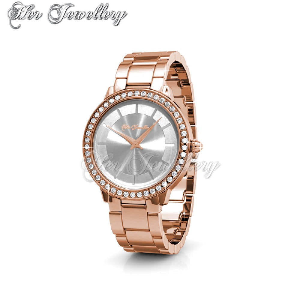 Swarovski Crystals Pure Watch (Rose Gold) - Her Jewellery