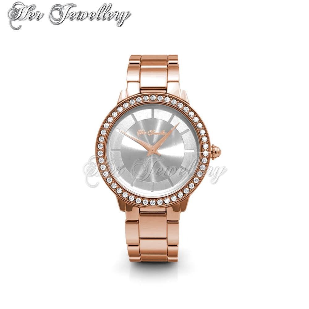 Swarovski Crystals Pure Watch (Rose Gold) - Her Jewellery