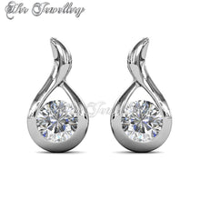Swarovski Crystals Wavvy Earrings - Her Jewellery