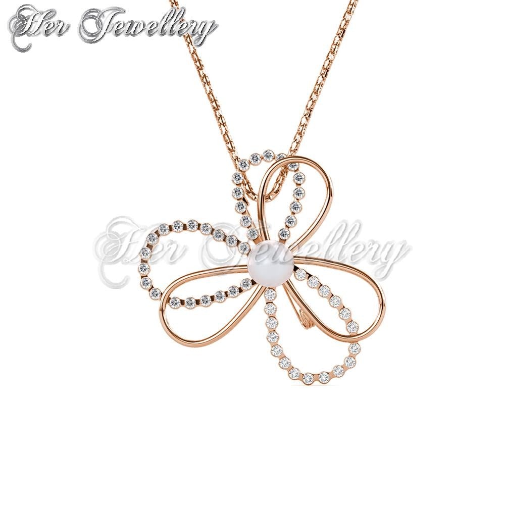 3 Petals Pearl Pendant cum Brooch