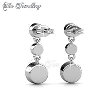 Swarovski Crystals Tri Dangling Earrings - Her Jewellery