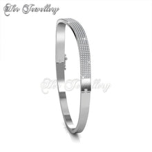 Swarovski Crystals Wave Bangle - Her Jewellery
