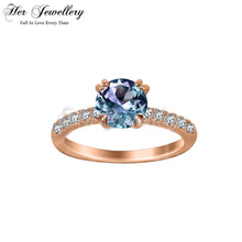 Clasic Solitaire Alexandrite Ring