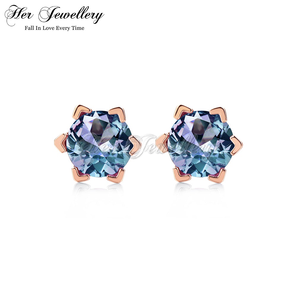 Shimmering Star Alexandrite Earrings