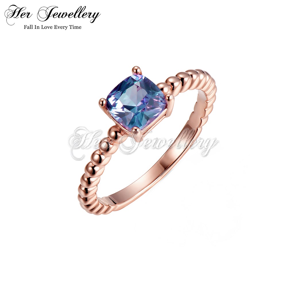 Squarish Alexandrite Ring