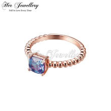 Squarish Alexandrite Ring