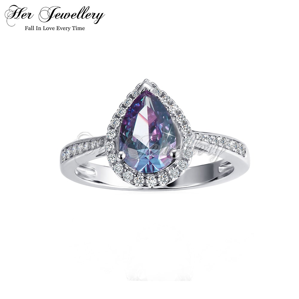 Teardrop Alexandrite Ring