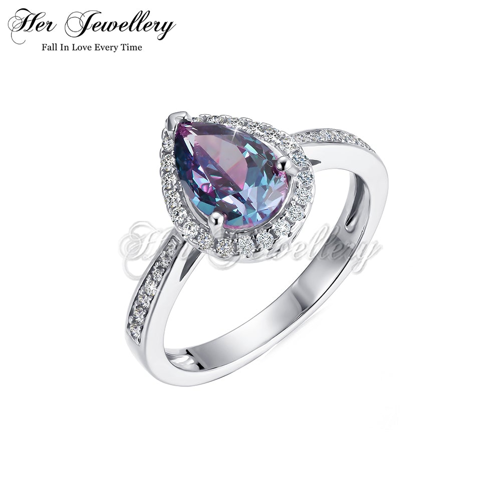 Teardrop Alexandrite Ring