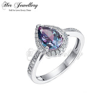 Teardrop Alexandrite Ring