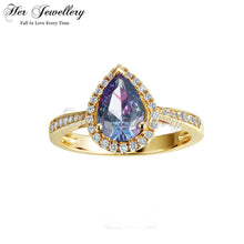 Teardrop Alexandrite Ring