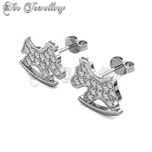 Crystal Trojan Earrings