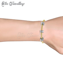 Swarovski Crystals Roller Bangle - Her Jewellery