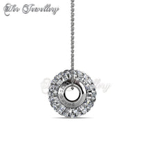 Swarovski Crystals Disco Ball Pendant Bundle (Jet Black + White + Champagne) - Her Jewellery