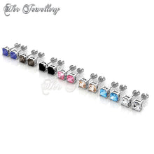 Swarovski Crystals 7 Days Princess Earrings‏ Set - Her Jewellery
