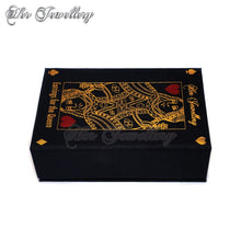 Swarovski Crystals Queen of Hearts Earrings Set - Her Jewellery