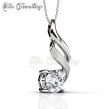 Swarovski Crystals Wavvy Pendant - Her Jewellery