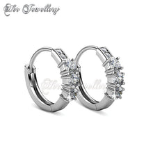 Swarovski Crystals Journey Ring Earrings - Her Jewellery