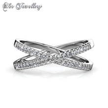 Swarovski Crystals X Ring - Her Jewellery