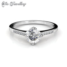 Swarovski Crystals Princess Ring - Her Jewellery