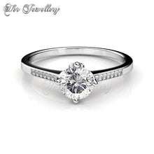 Swarovski Crystals Princess Ring - Her Jewellery