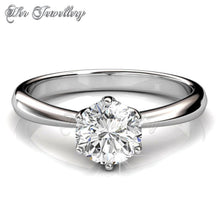 Swarovski Crystals Solitaire Ring - Her Jewellery