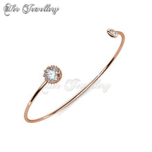 Swarovski Crystals Crown Bangle - Her Jewellery