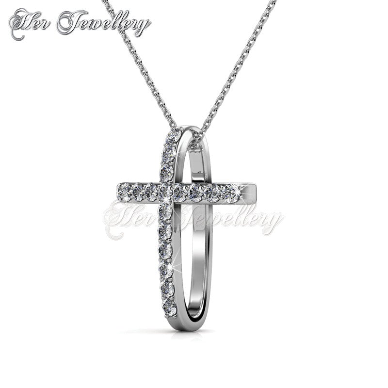 Swarovski Crystals Traverse Pendant‏ - Her Jewellery