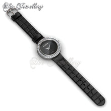 Swarovski Crystals Leather Watch - Her Jewellery