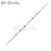 Swarovski Crystals Colorful Heart Bracelet - Her Jewellery