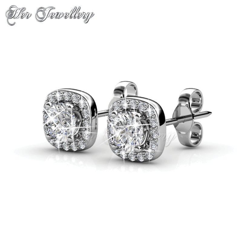 Swarovski Crystals Cushy Earrings‏ - Her Jewellery