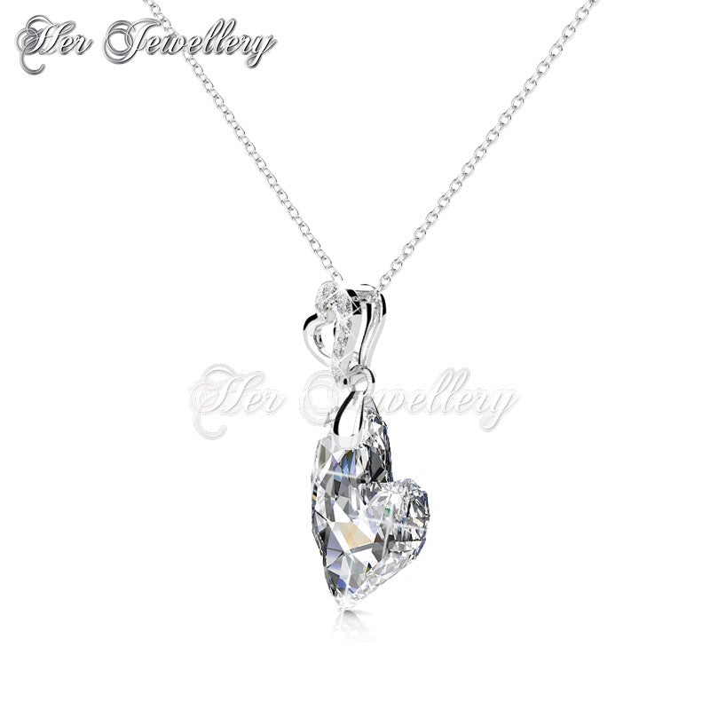 Swarovski Crystals Purely Heart Pendant - Her Jewellery