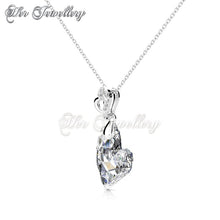 Swarovski Crystals Purely Heart Pendant - Her Jewellery