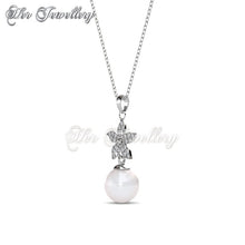 Swarovski Crystals Bloom Pearl Set - Her Jewellery