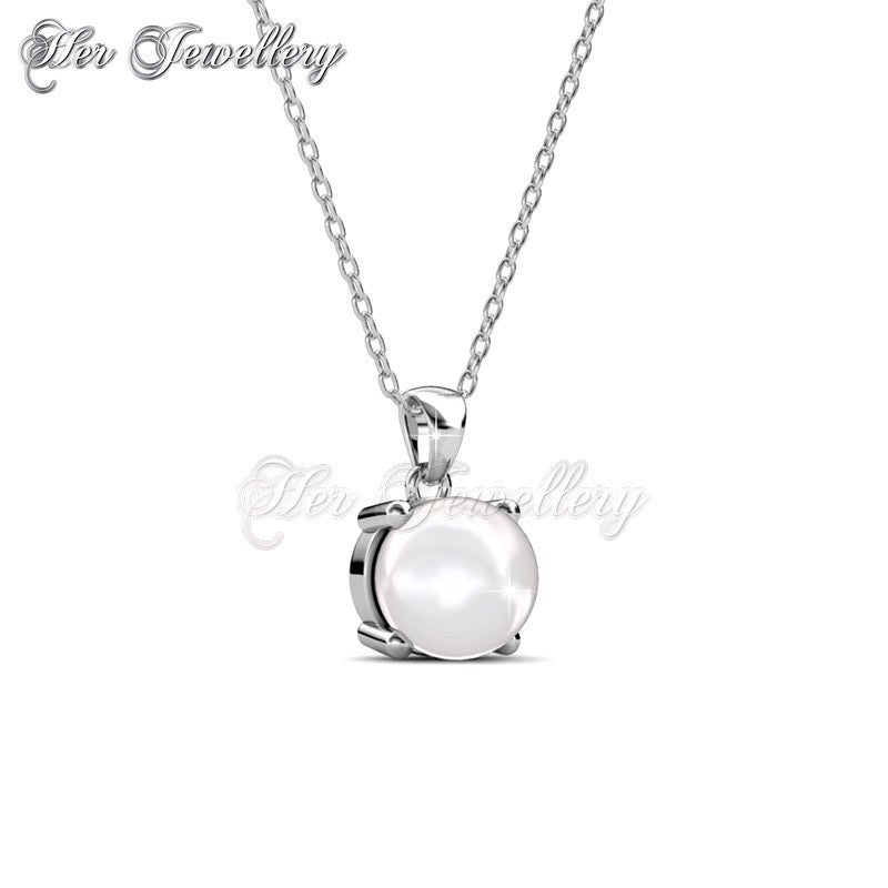 Swarovski Crystals Sweet Pearl Pendant - Her Jewellery