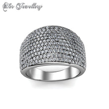 Swarovski Crystals Glamour Metal Ring - Her Jewellery