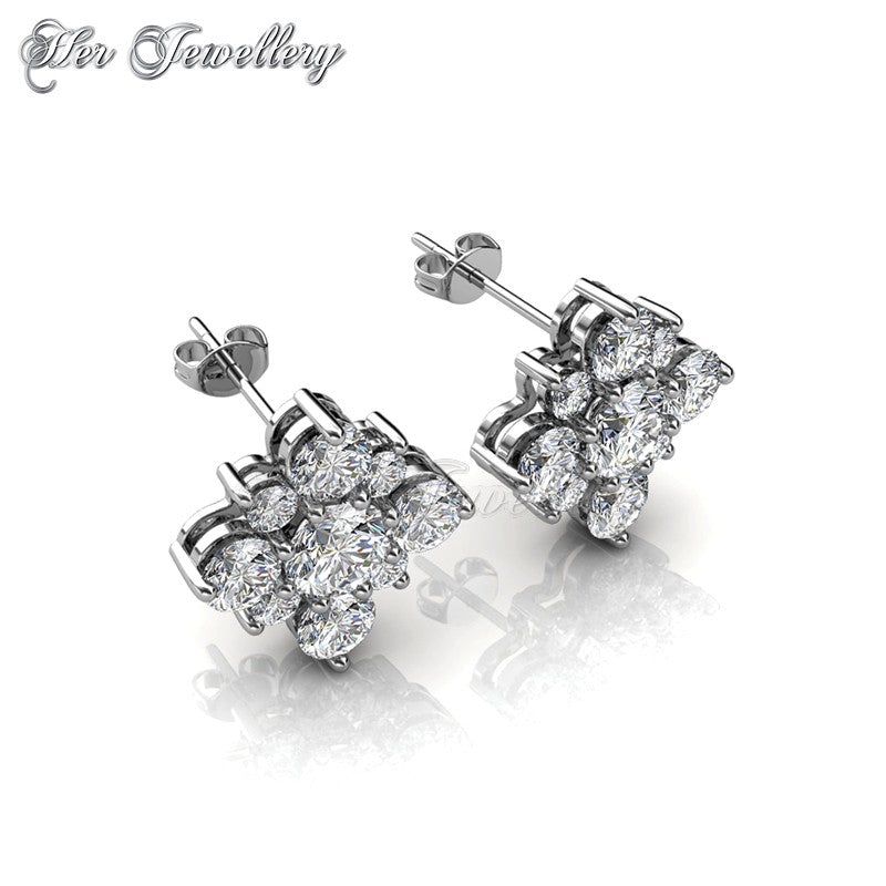 Swarovski Crystals Flourish Earring - Her Jewellery