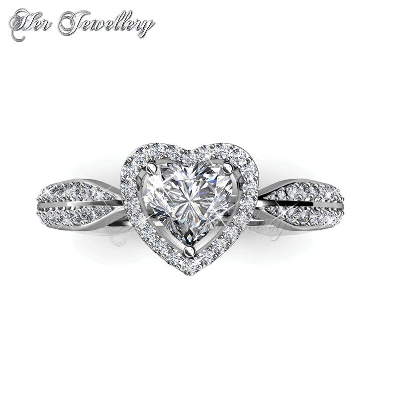 Swarovski Crystals Only Love Ring - Her Jewellery