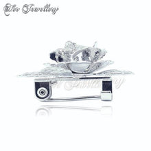 Swarovski Crystals Rosy Brooch - Her Jewellery