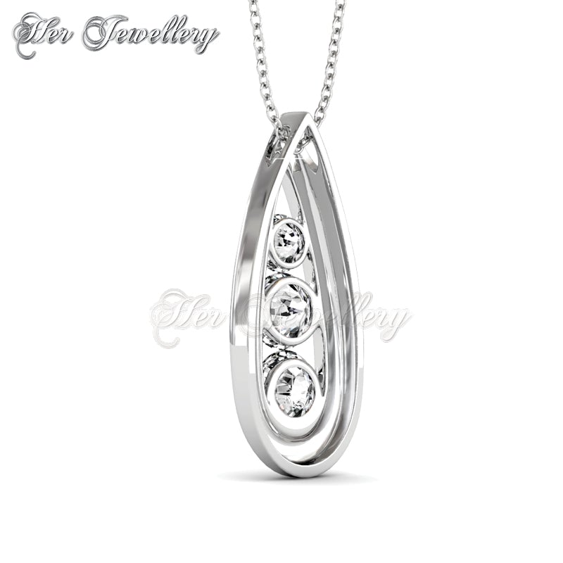 Swarovski Crystals Teardrop Pendant - Her Jewellery