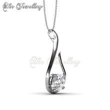 Swarovski Crystals Hope Silver Pendant - Her Jewellery