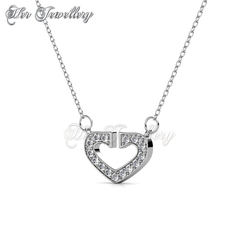 Swarovski Crystals Hearty Pendant - Her Jewellery