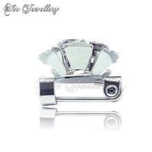 Swarovski Crystals Peony Brooch - Her Jewellery