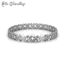 Swarovski Crystals Flowery Bracelet - Her Jewellery