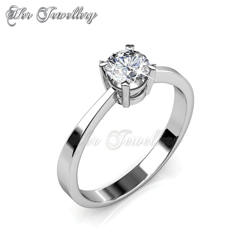 Swarovski Crystals SweetHeart Ring - Her Jewellery