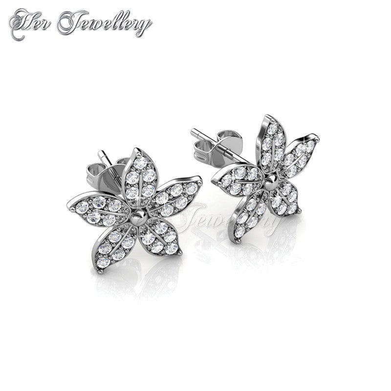 Swarovski Crystals Bloom Earrings - Her Jewellery
