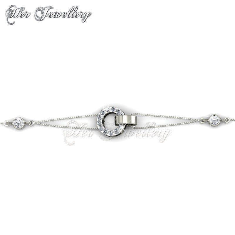 Swarovski Crystals Circle Me Bracelet‏ - Her Jewellery