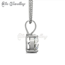 Swarovski Crystals Solitaire Pendant - Her Jewellery