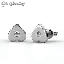 Swarovski Crystals Double Love Earrings - Her Jewellery
