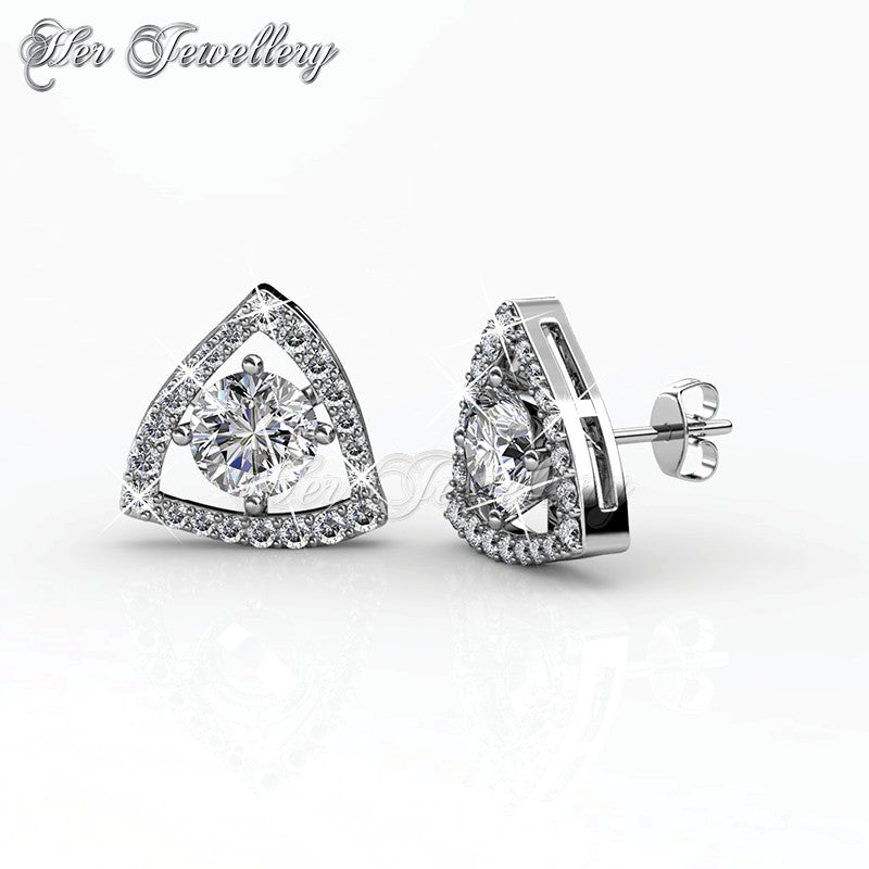 Swarovski Crystals Tri-Styled Earrings - Her Jewellery